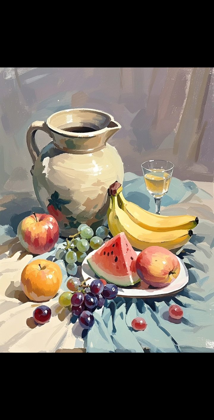 水粉画静物模拟