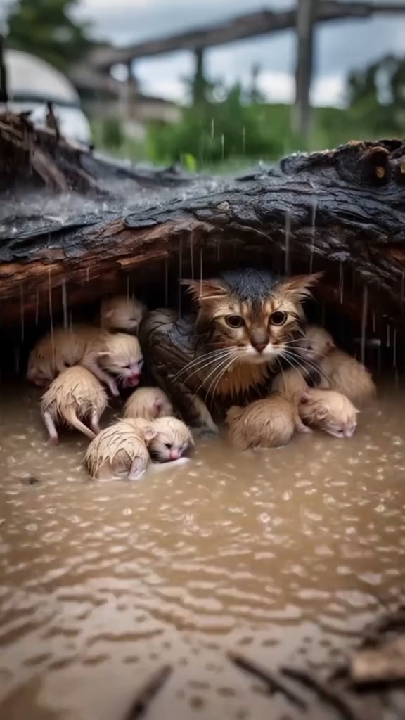 流浪猫妈妈惨死图片