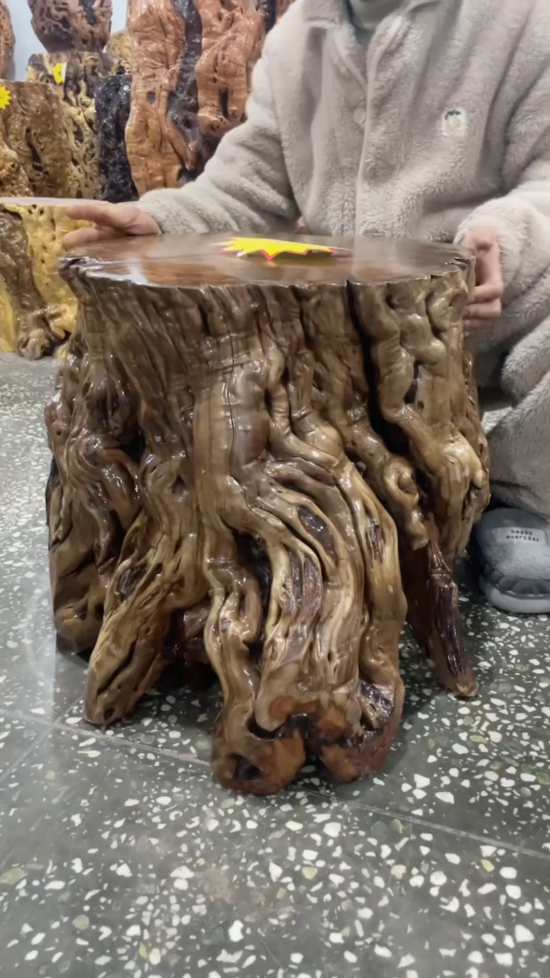 枣木奇形根墩成品效果