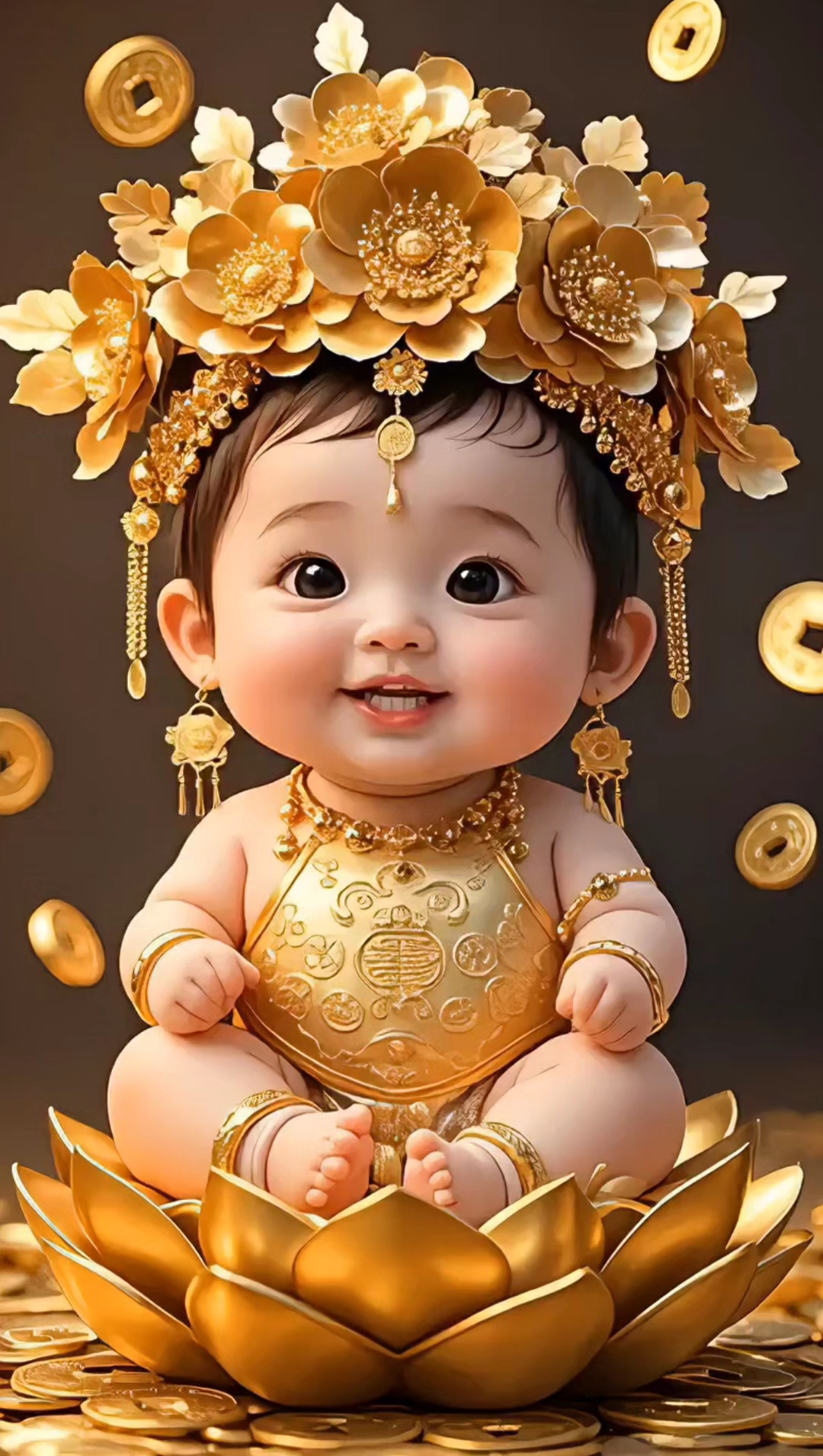 有福气的你,财神宝宝给你送财来了!快接吧