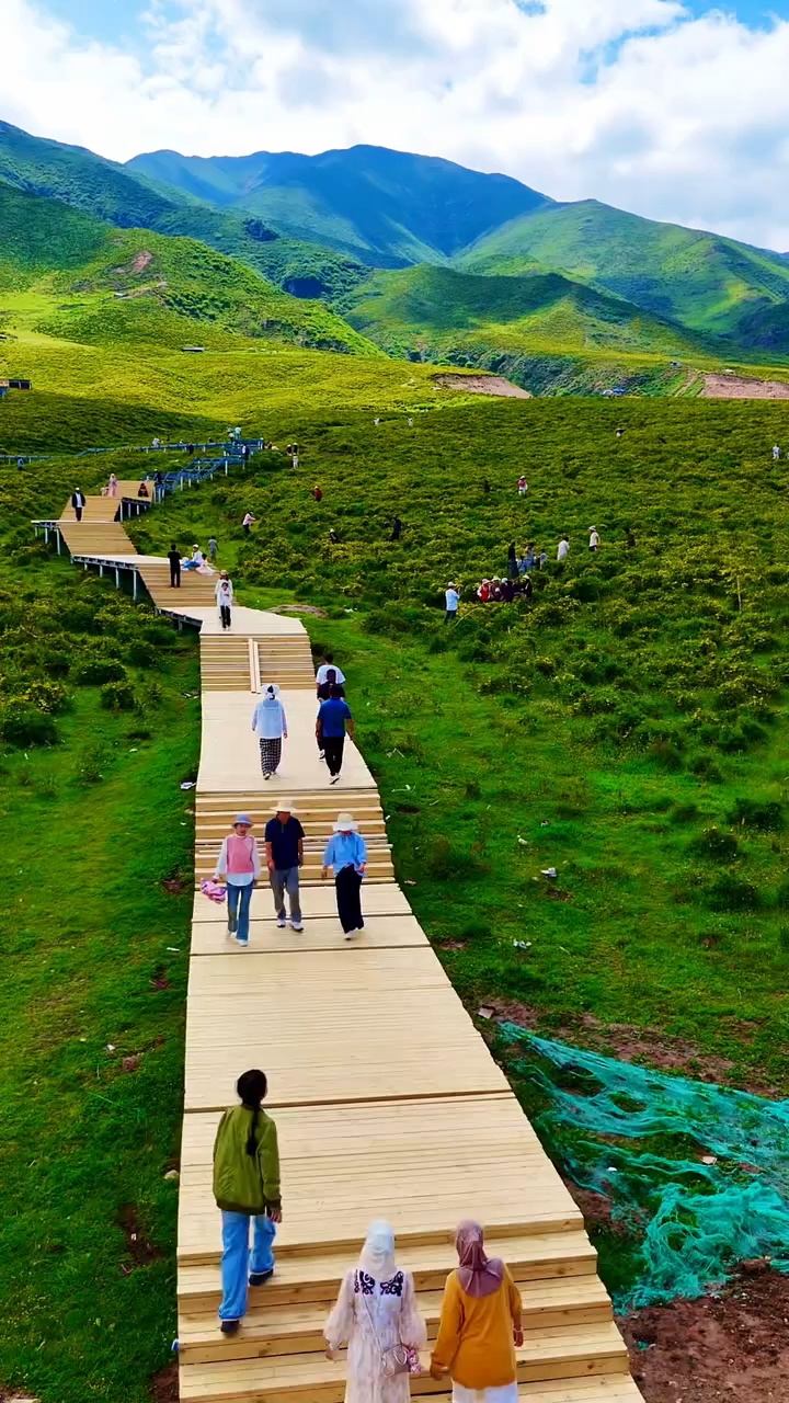 大美甘肃临夏县积石山黄草坪风景区