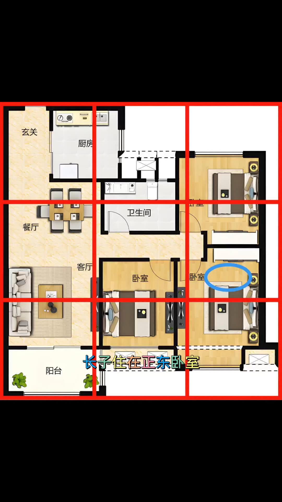 长子卧室不能在哪个方位