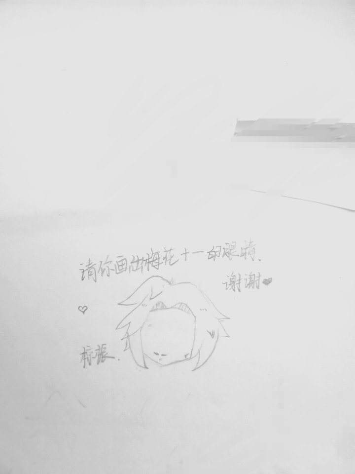 画出q版梅花十一