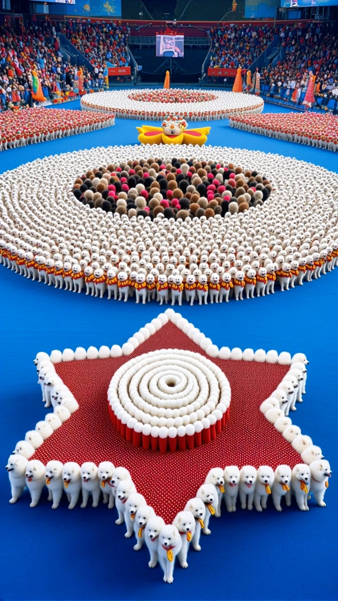 狗狗运动会花式队列表演