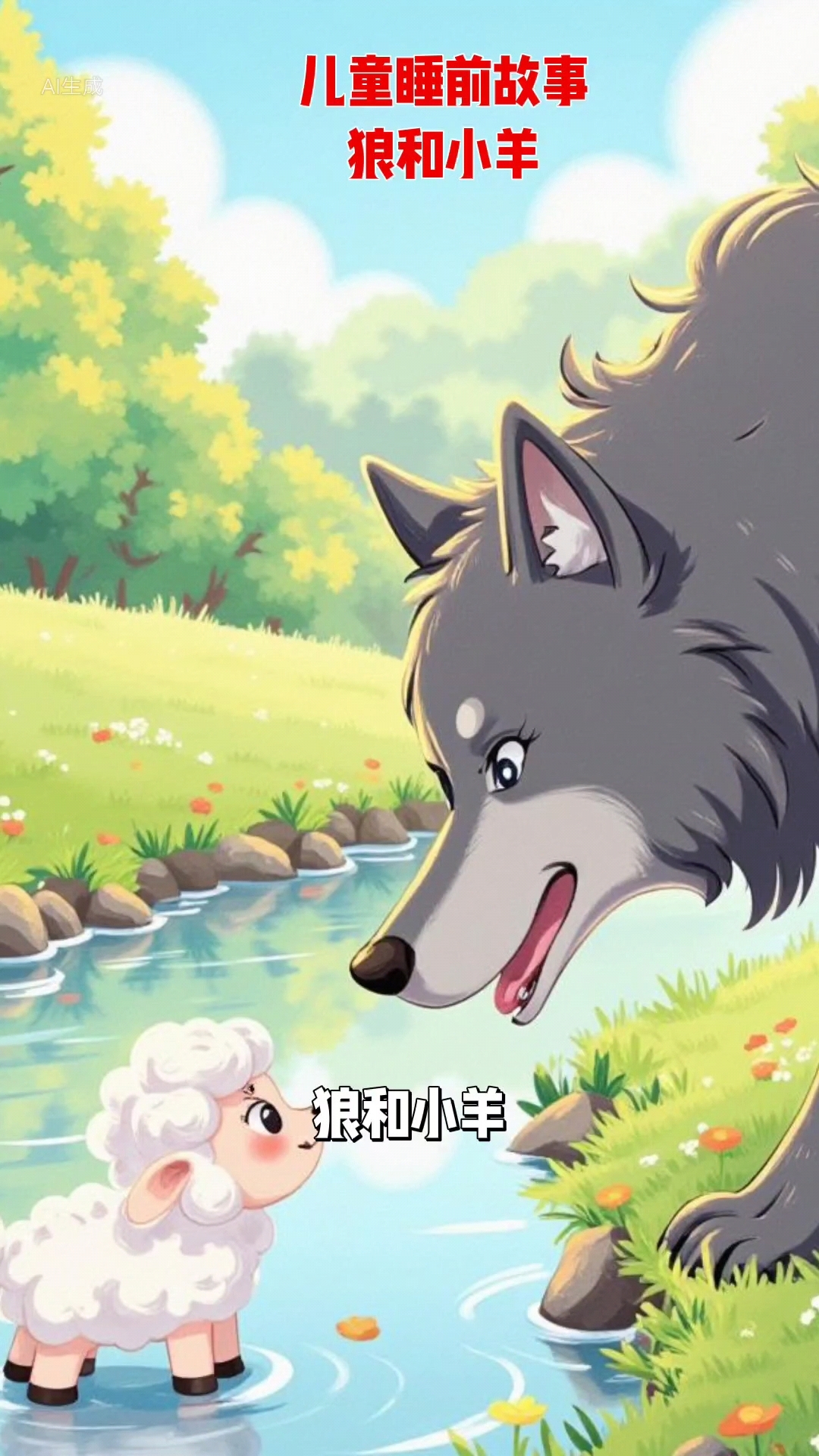 儿童睡前故事77狼和小羊