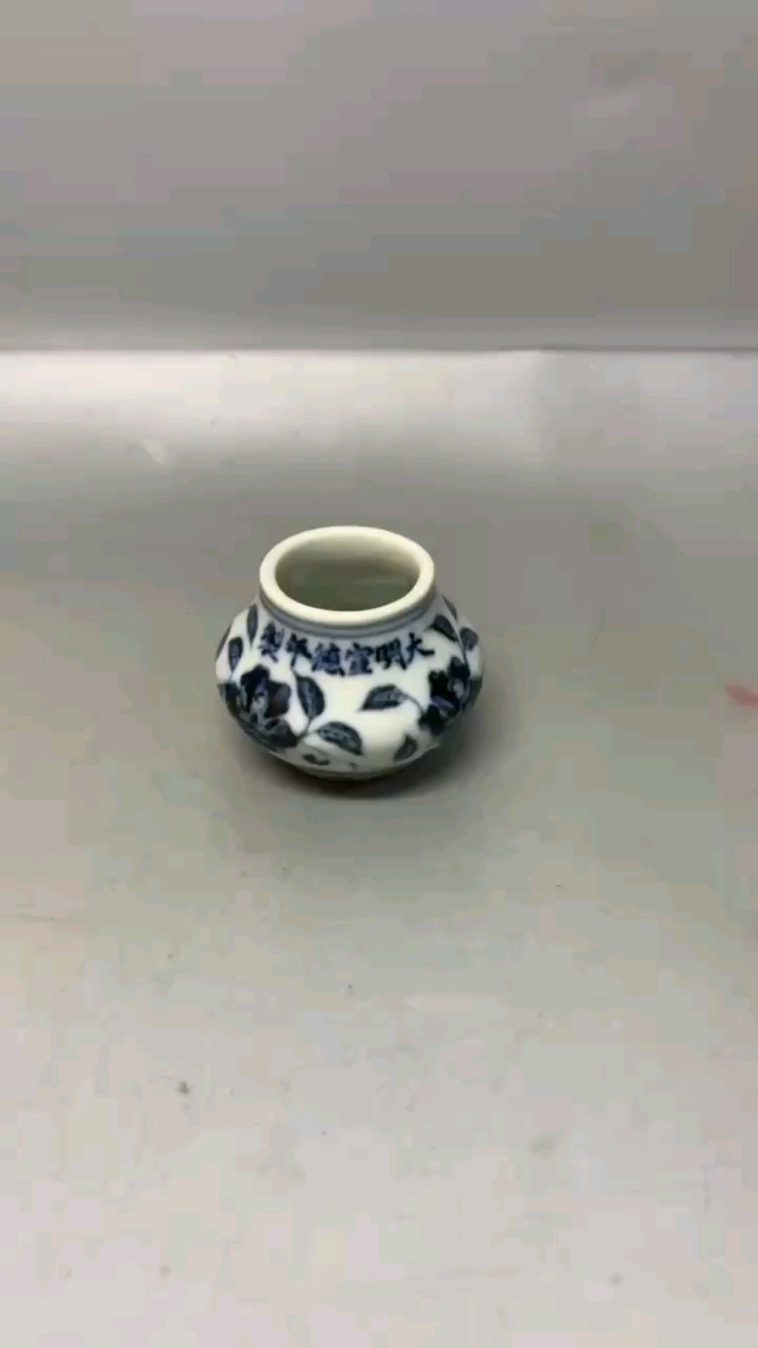 宣德青花鸟食罐