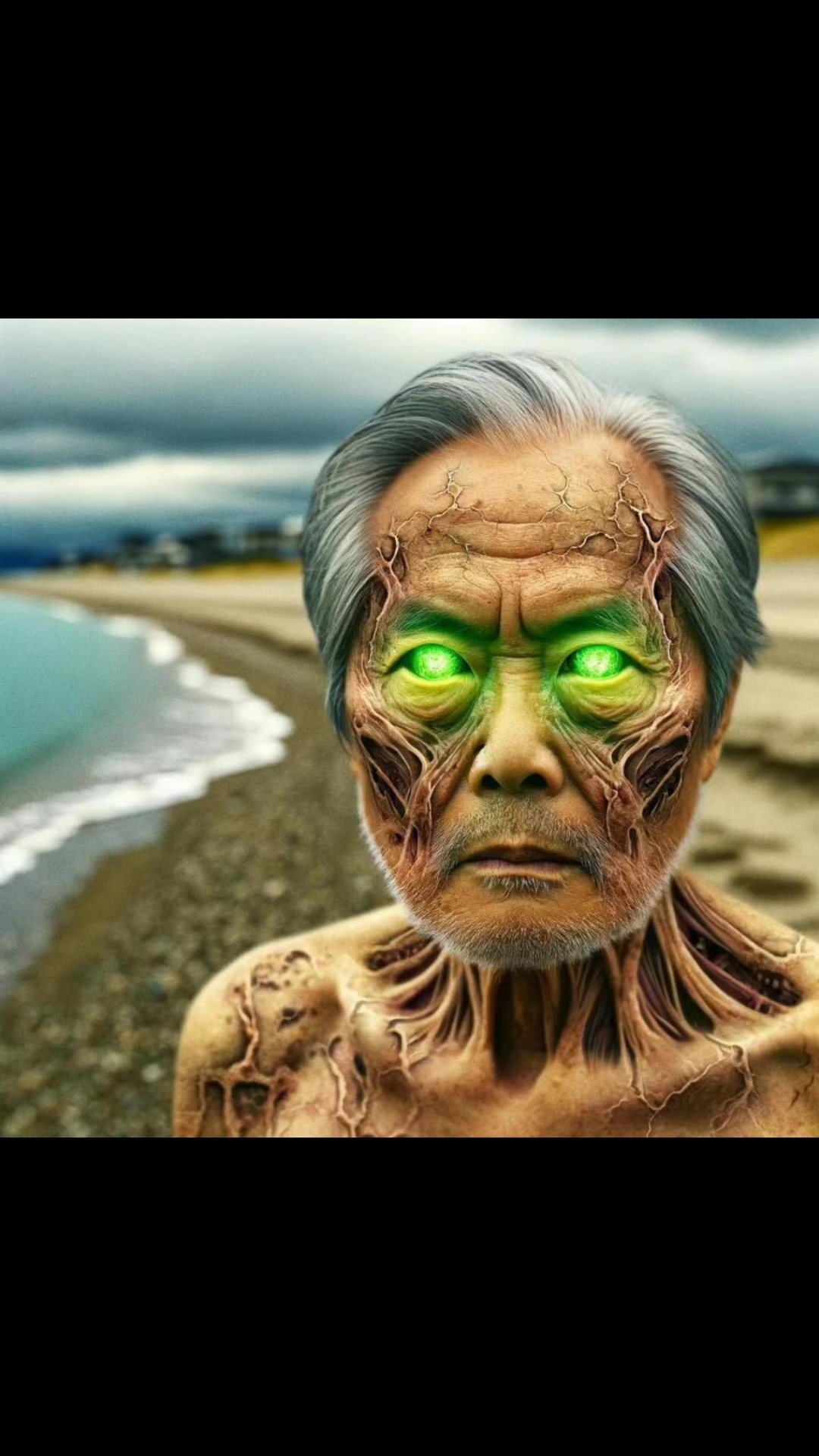 大爷吸收核污染的海水导致变异了,感动了海神救了他一命