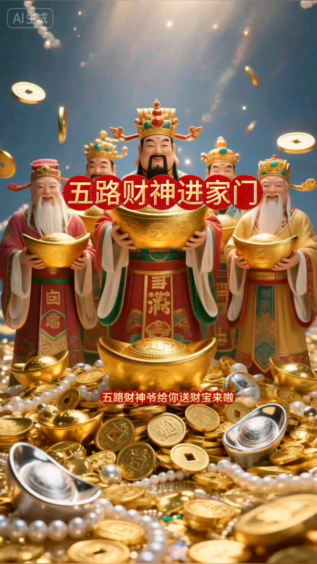 五路财神进家门