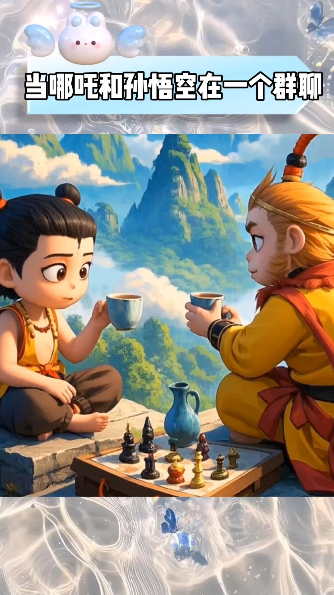当哪吒和孙悟空在一个群聊#哪吒 #孙悟空 #ooc致歉