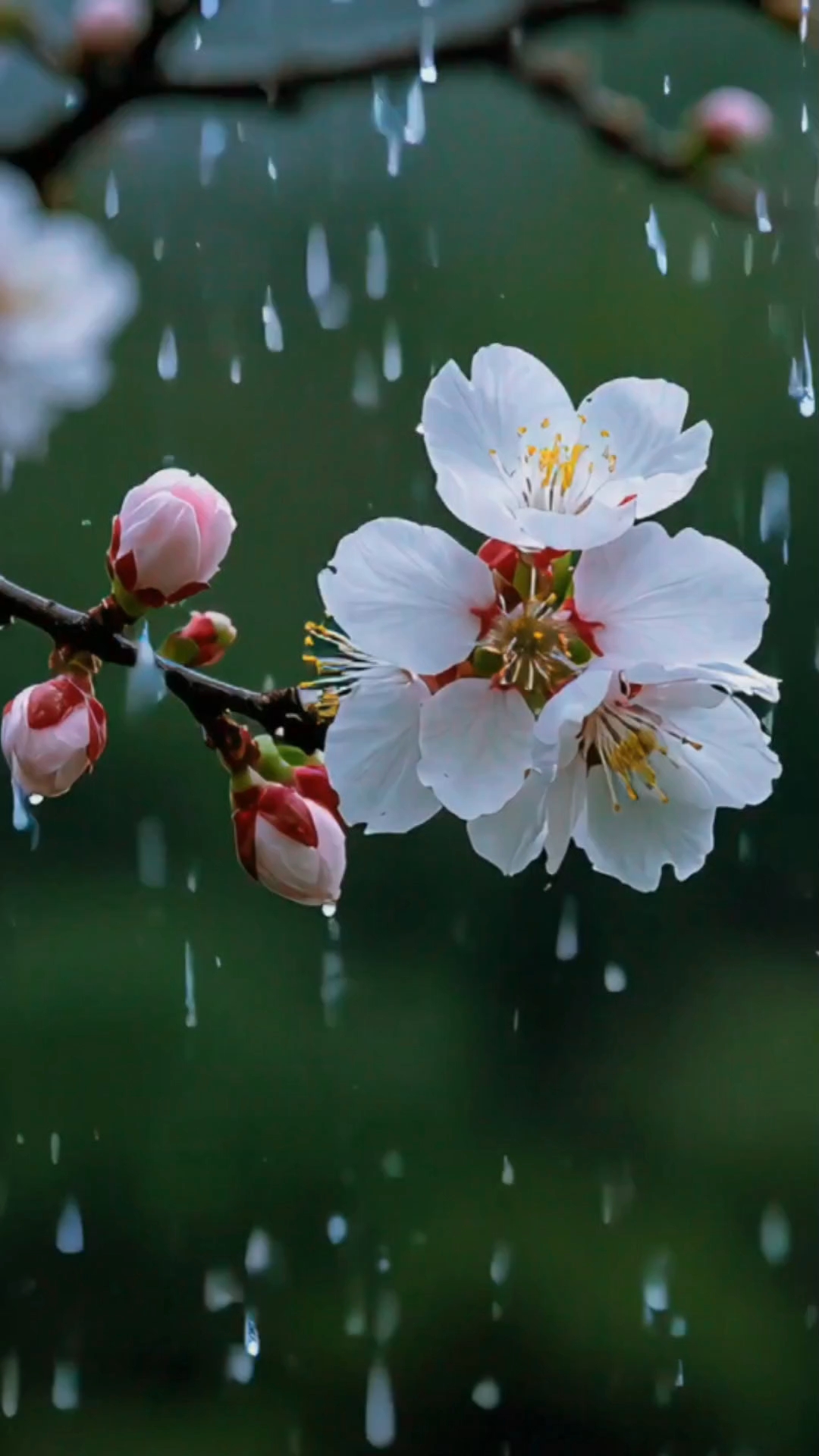 听雨赏花,品味人生, 在春雨杏花的陪伴下,感受生活的美好与宁