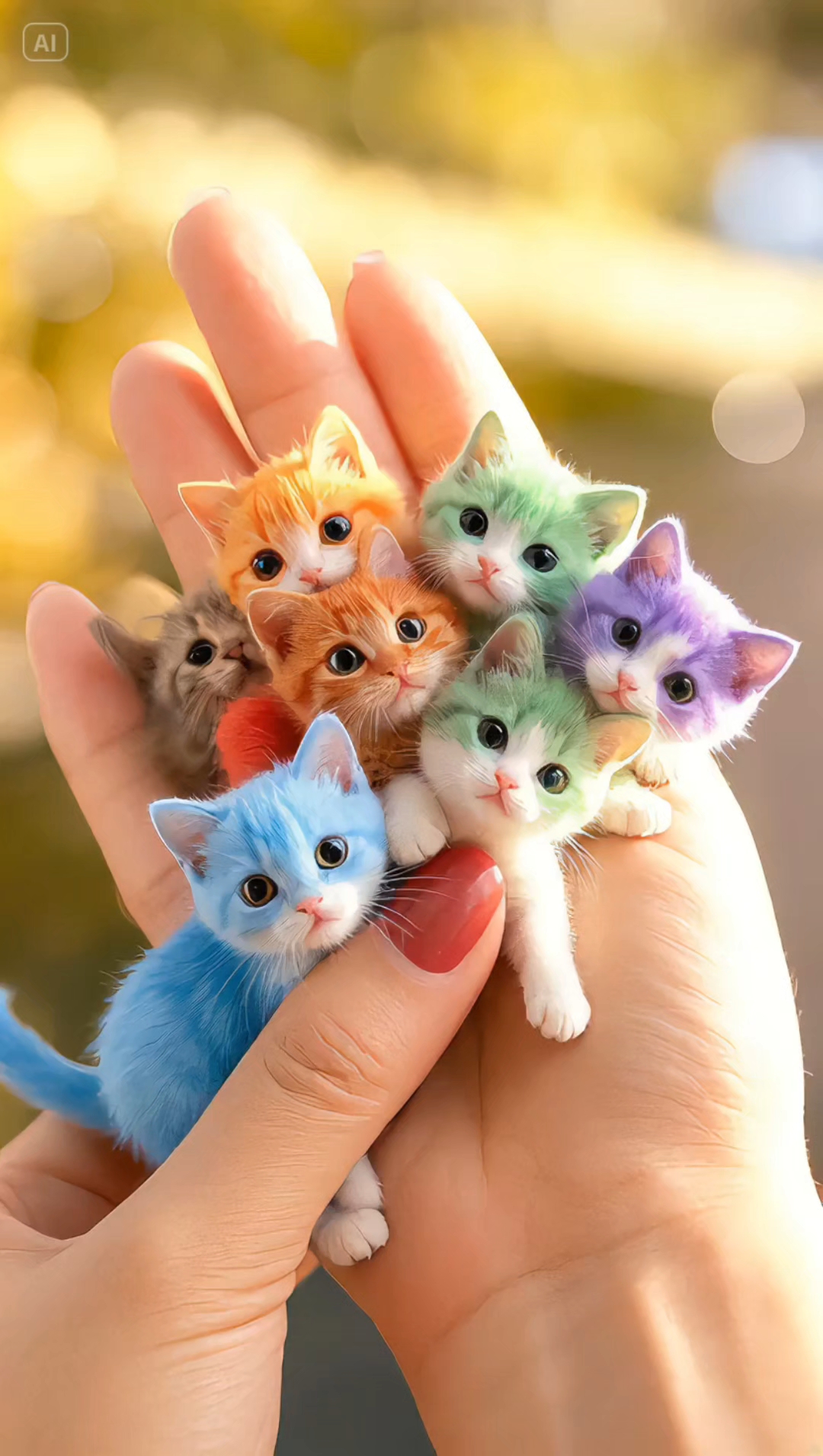 奶萌奶萌的彩色小奶猫