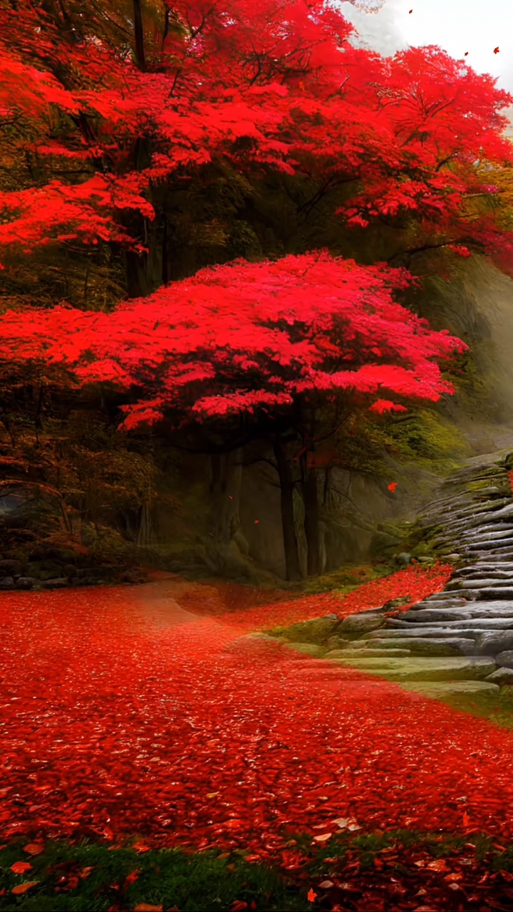 风景 秋叶 满山秋叶