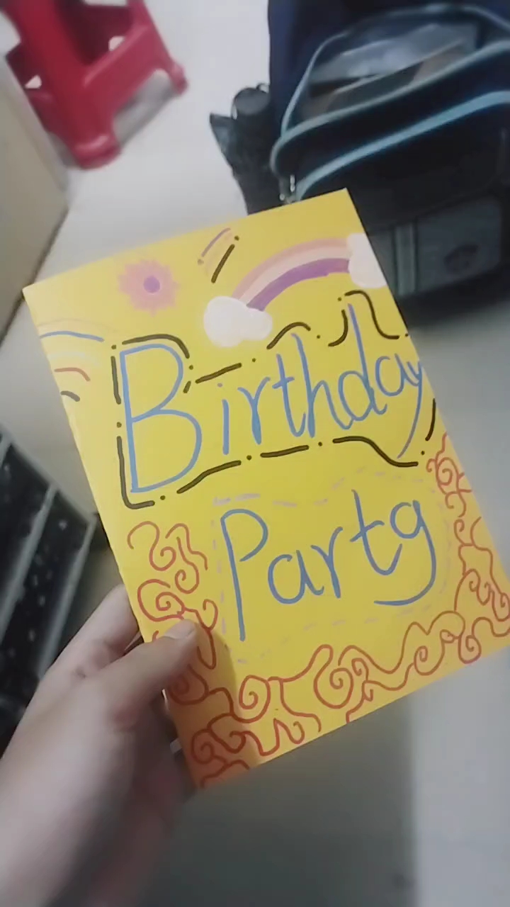 英语生日 邀请卡