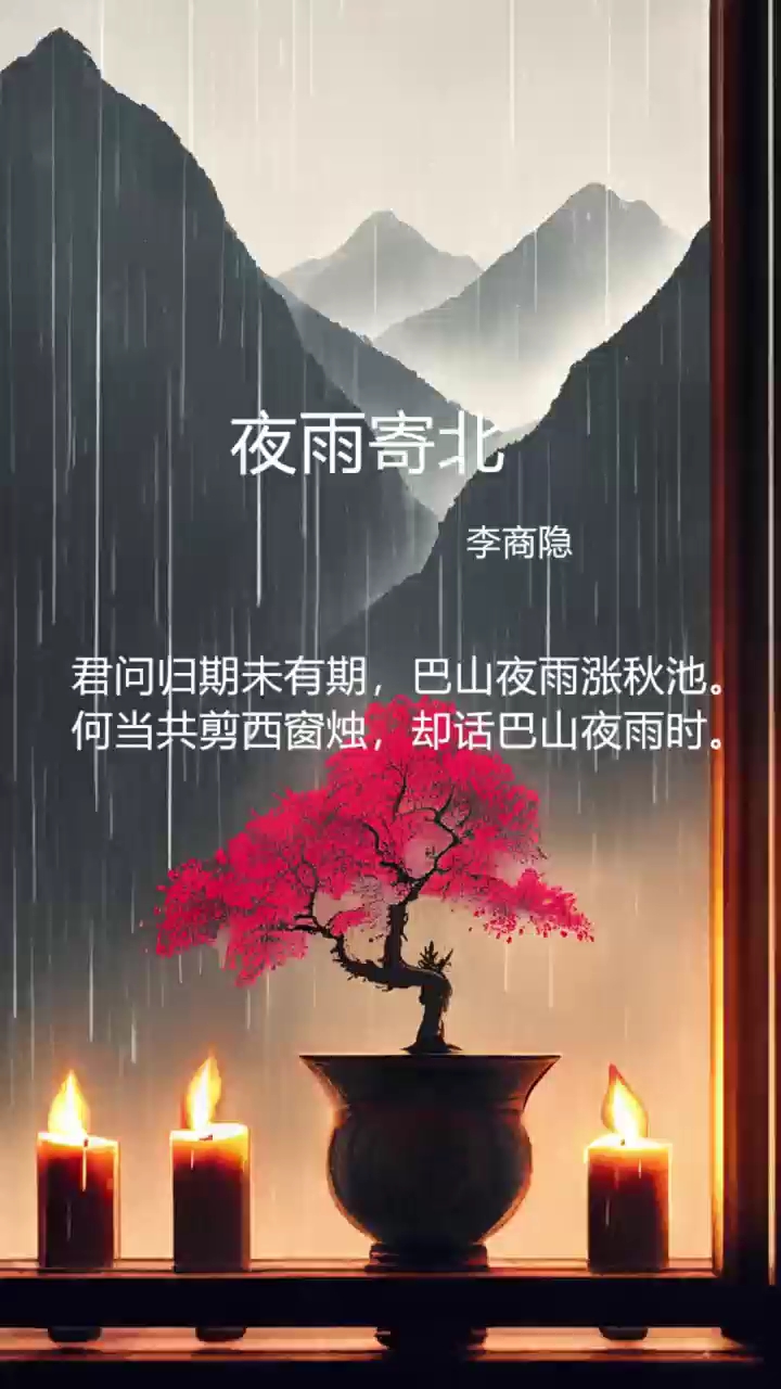 君问归期未有期,巴山夜雨涨秋池