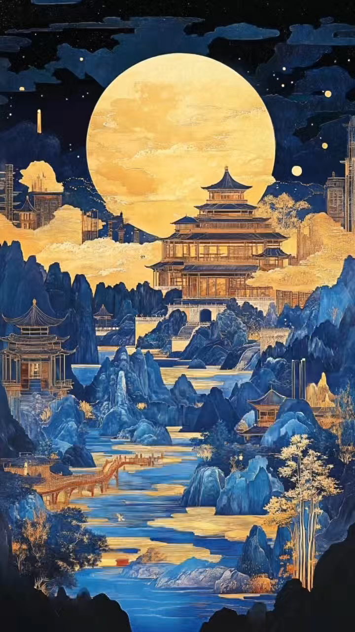 壁纸《皓月当空》