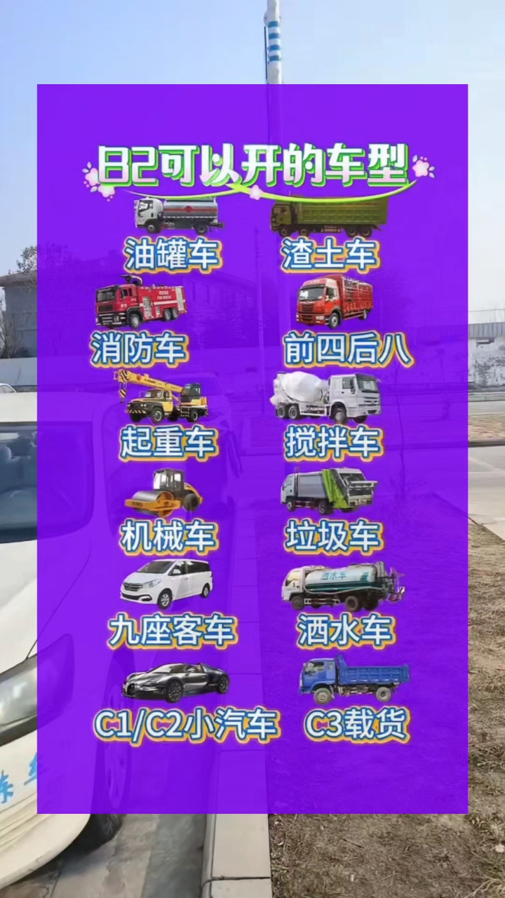 b2可以开的车型?