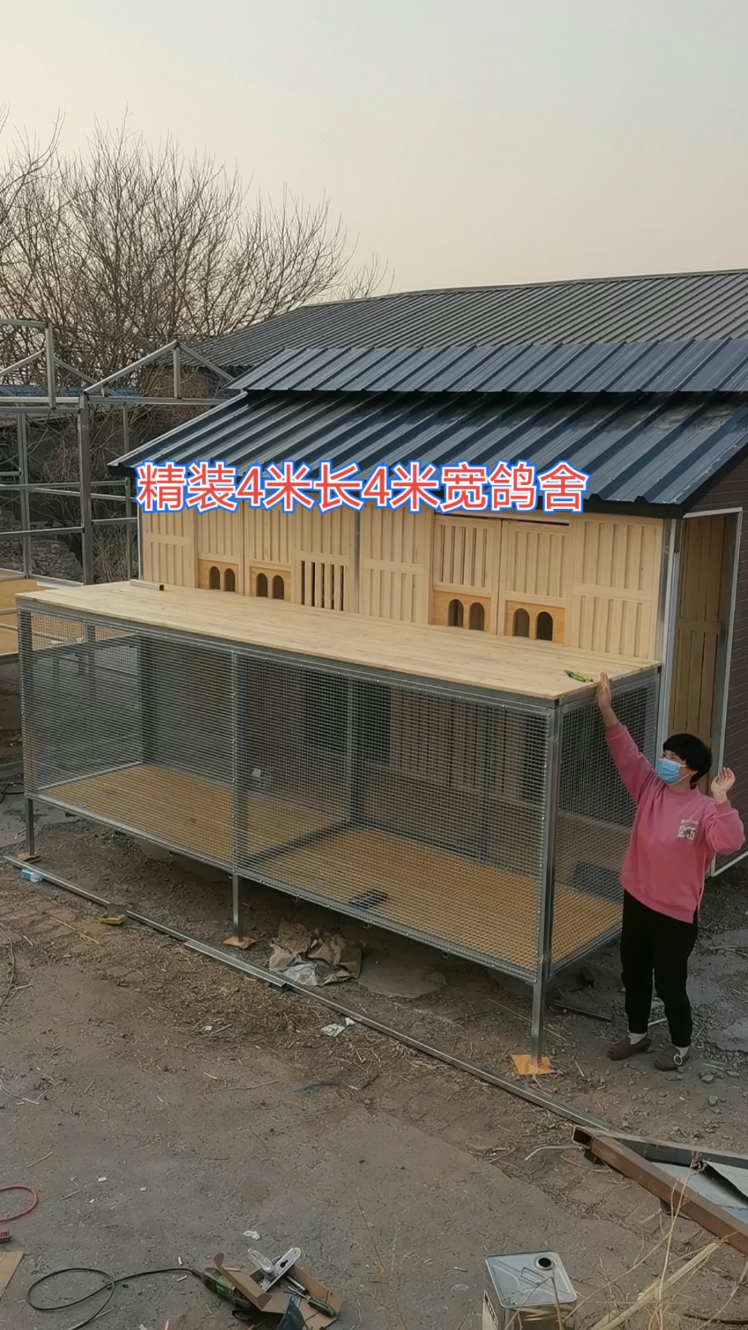 鸽舍制造,精装款鸽舍双脊设计