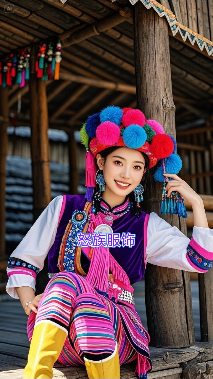 怒族服饰手机壁纸#节日仙女节如密期祭谷神驱鬼邪仪式等好运