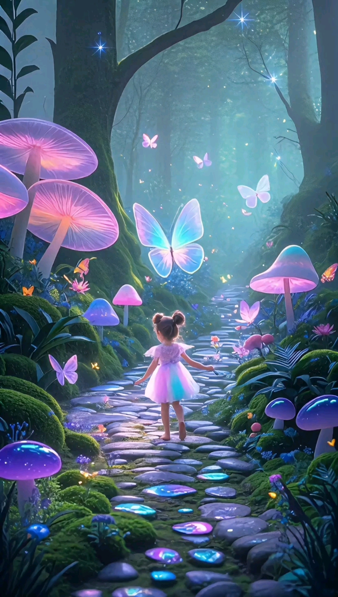 梦幻森林中的小女孩