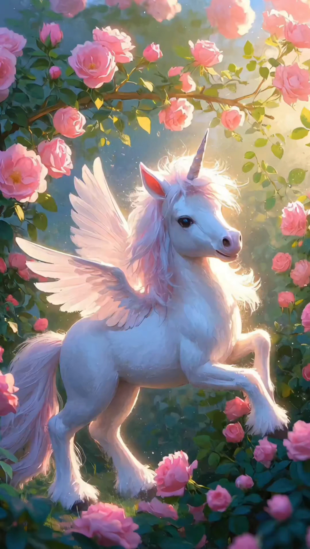 阳光彩虹小白马