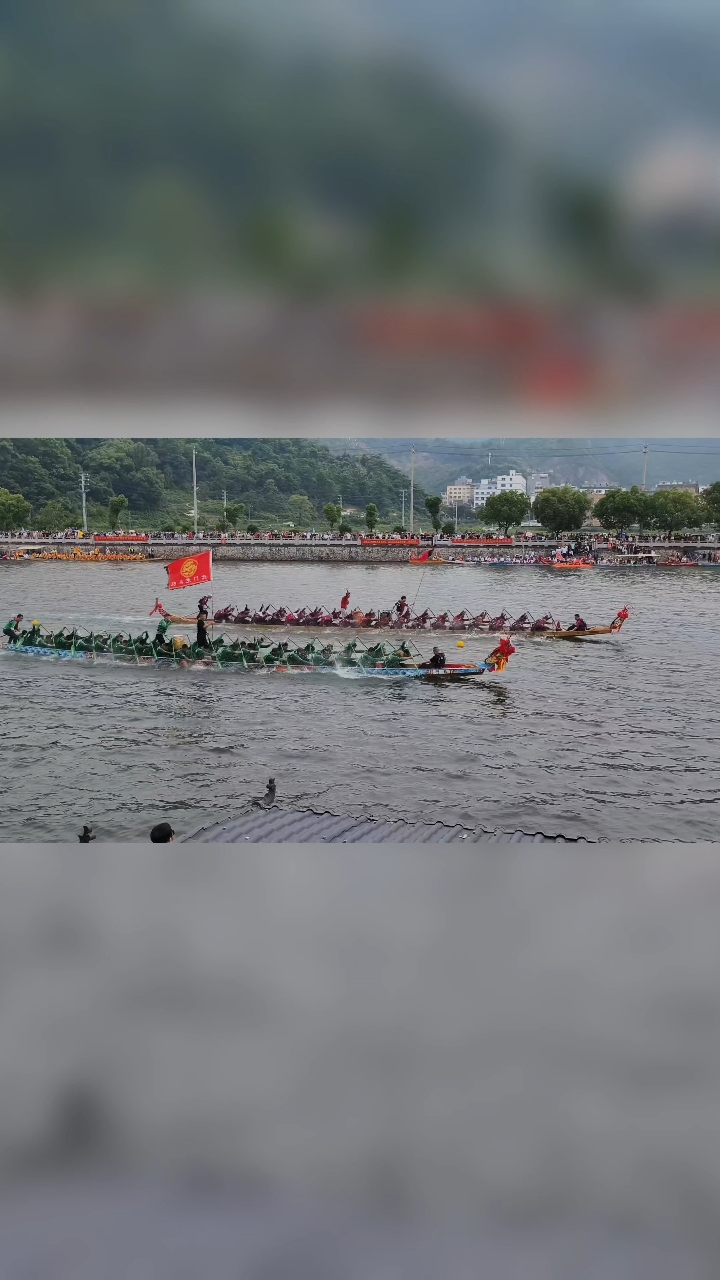 温州乐清市白石湖龙舟赛