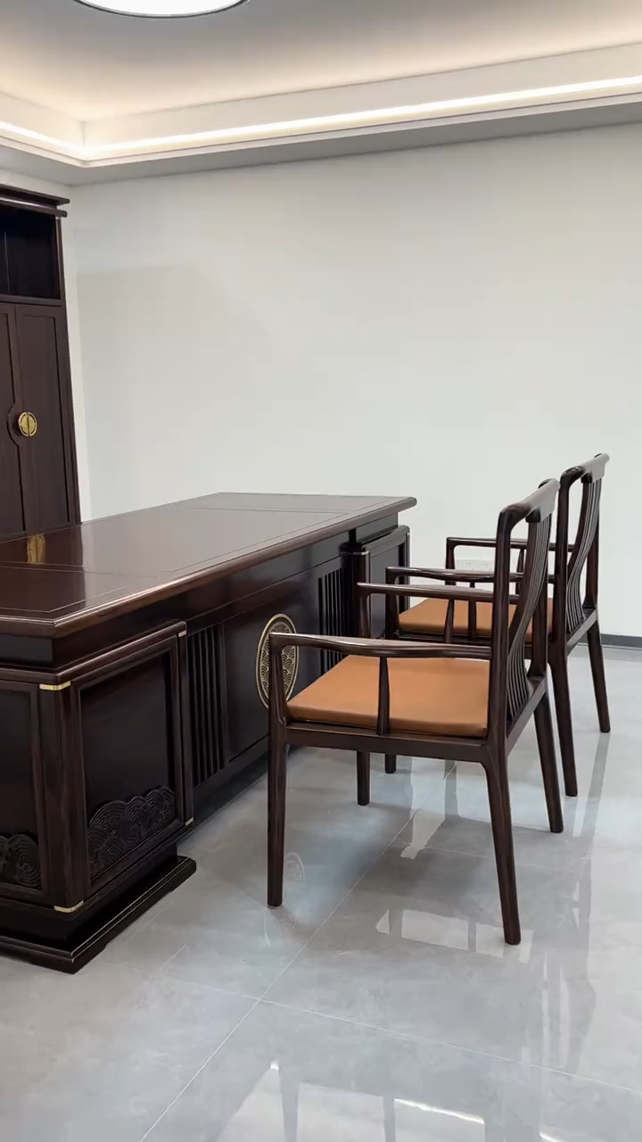 新中式大板桌.办公家具定制