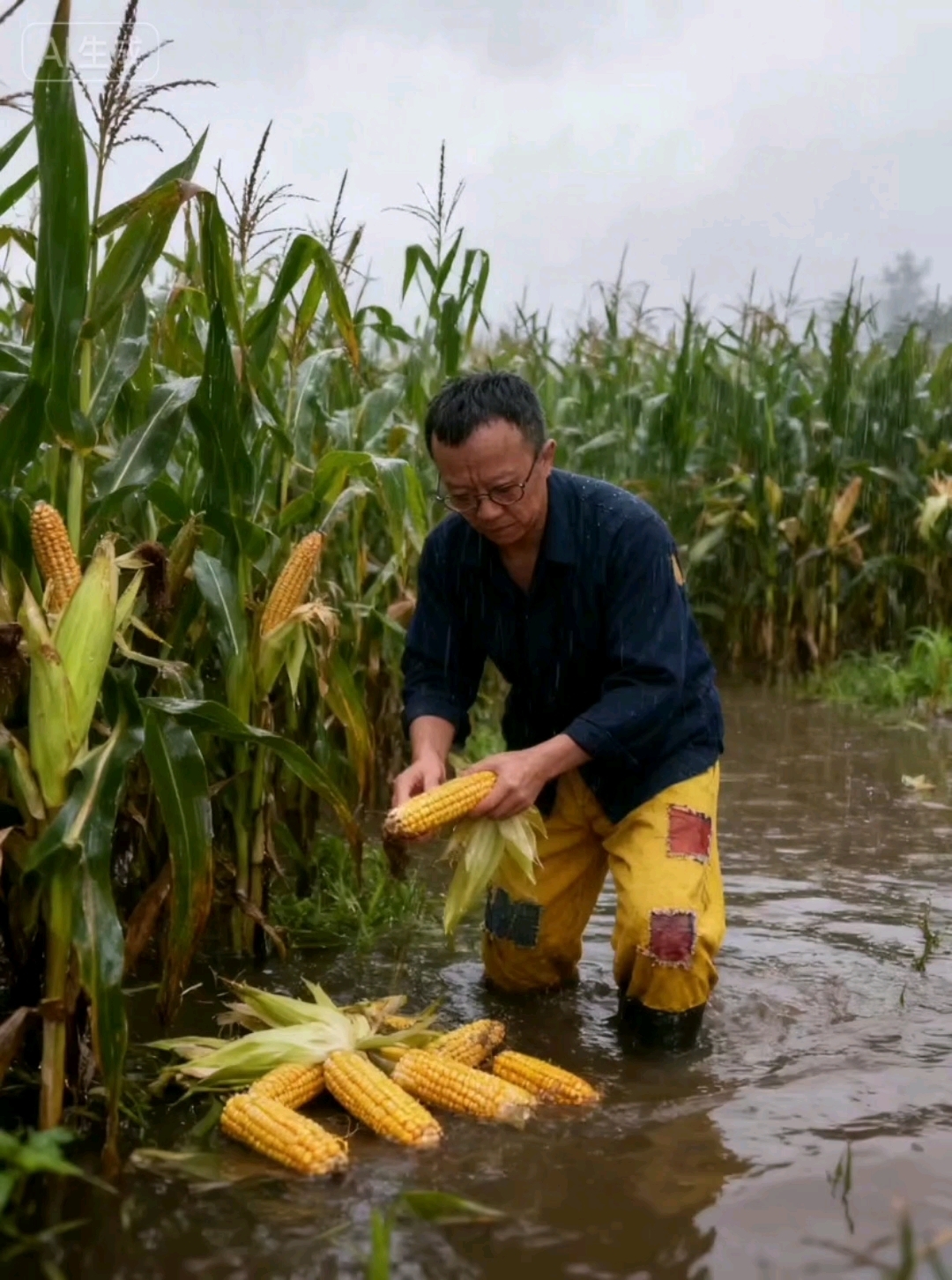 搬玉米