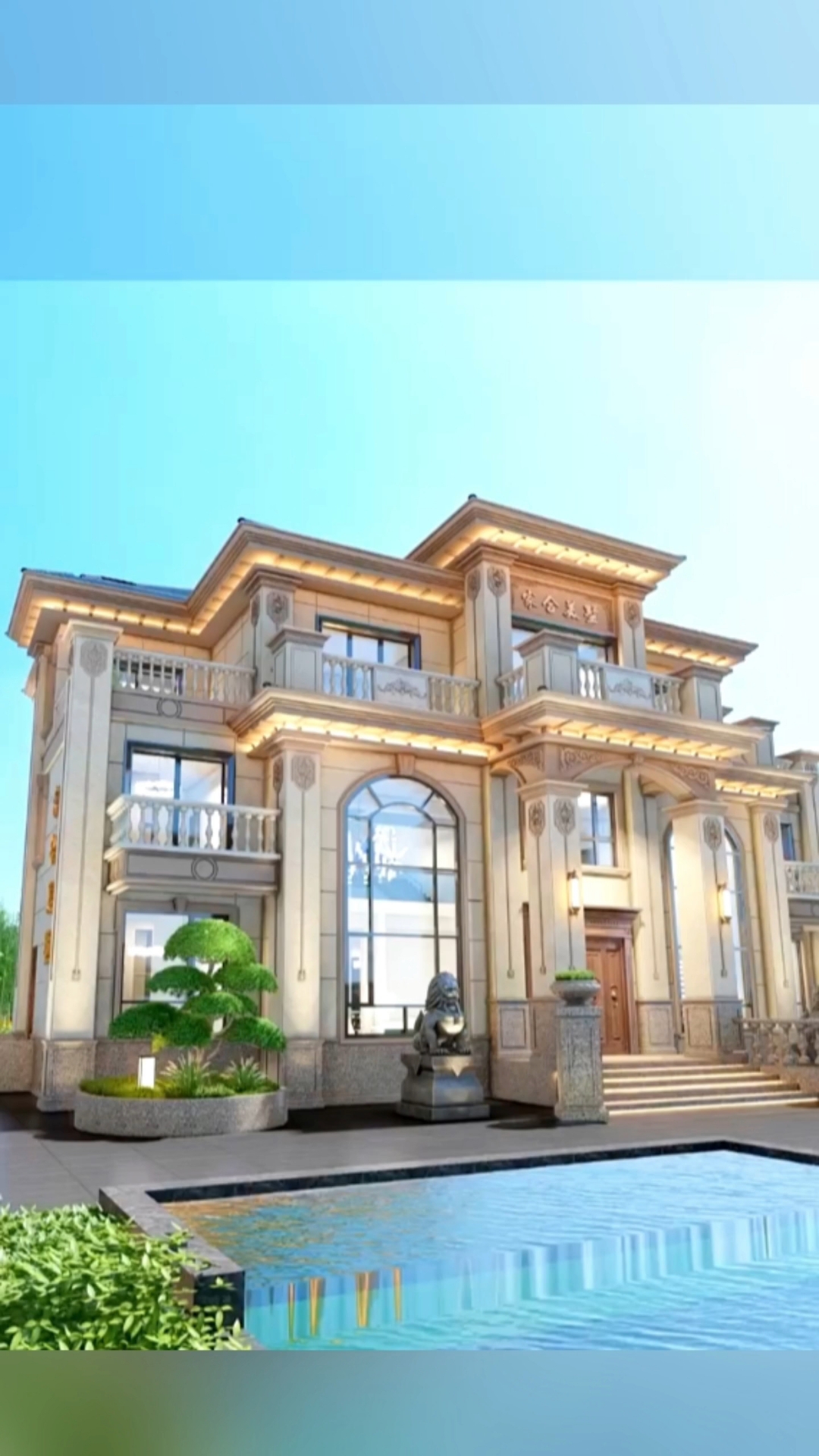 五开间大气欧式别墅,气派#农村自建房