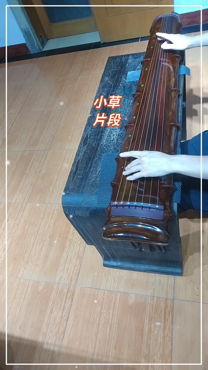 竹节式古琴弹奏《小草》