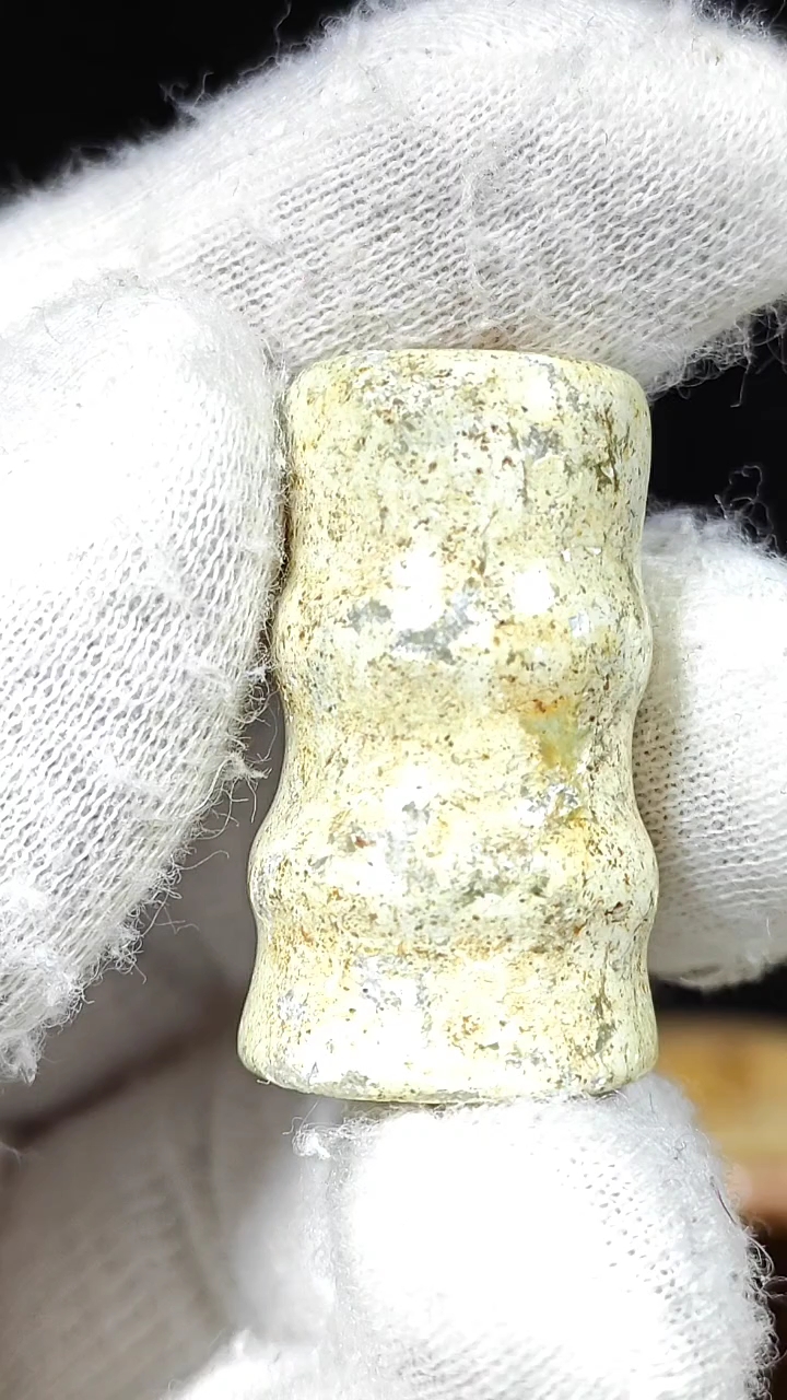 周三收获小老件之三,弦纹玉勒子