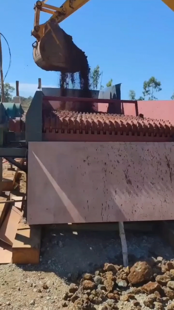 滚轴筛分设备泥石分离机