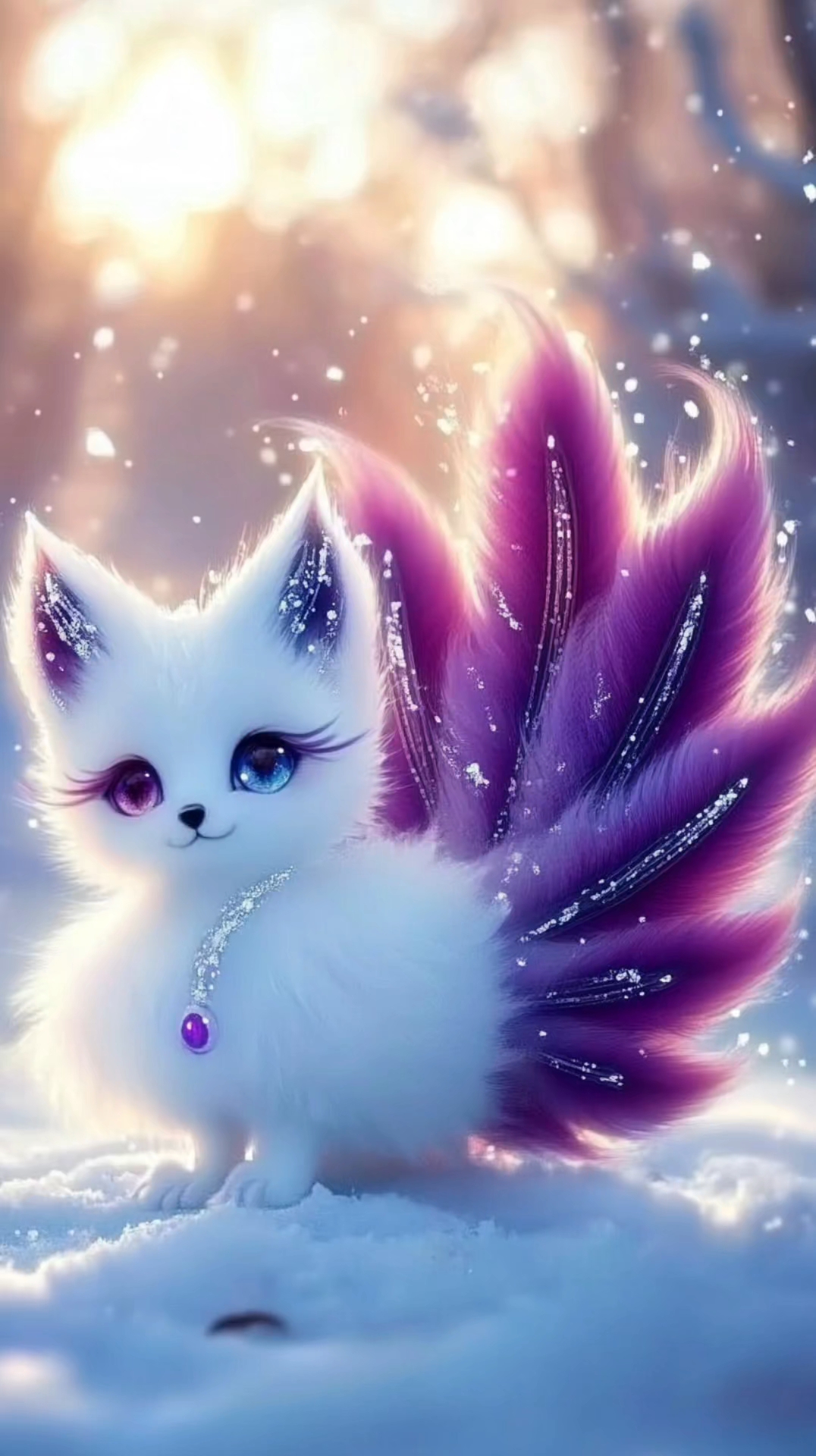 可爱的白色小灵狐,白色毛真可爱