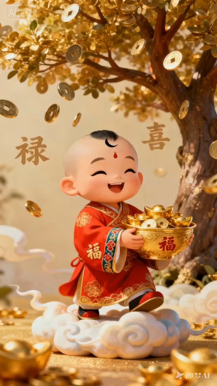 招财童子财源滚滚来