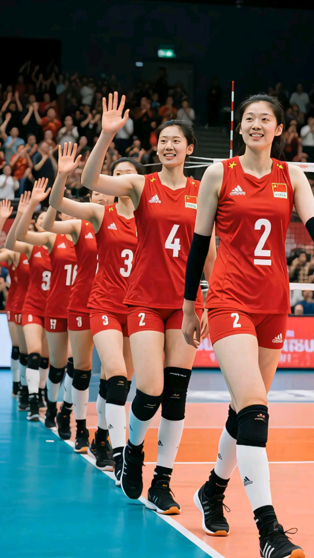 女排姑娘们领奖了