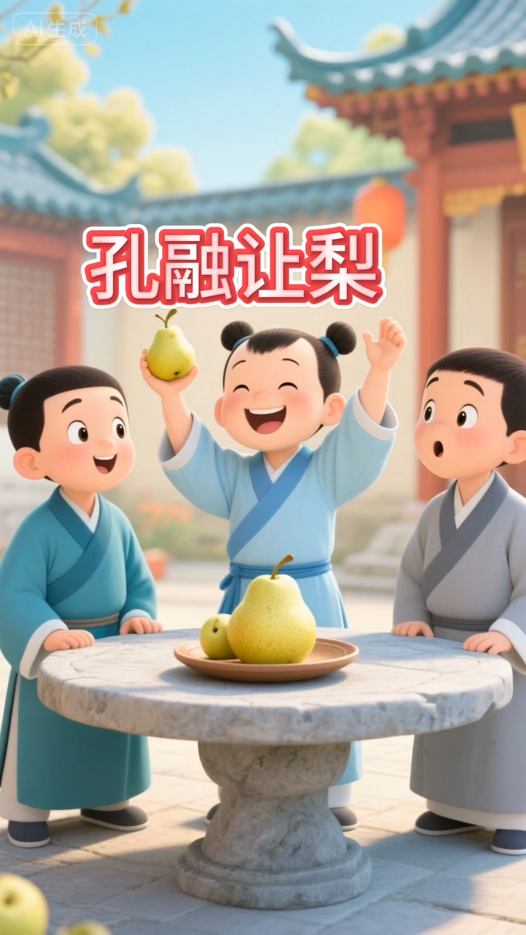 《孔融让梨》的故事