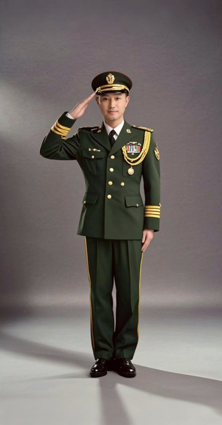 寒风落叶,绿花军队情