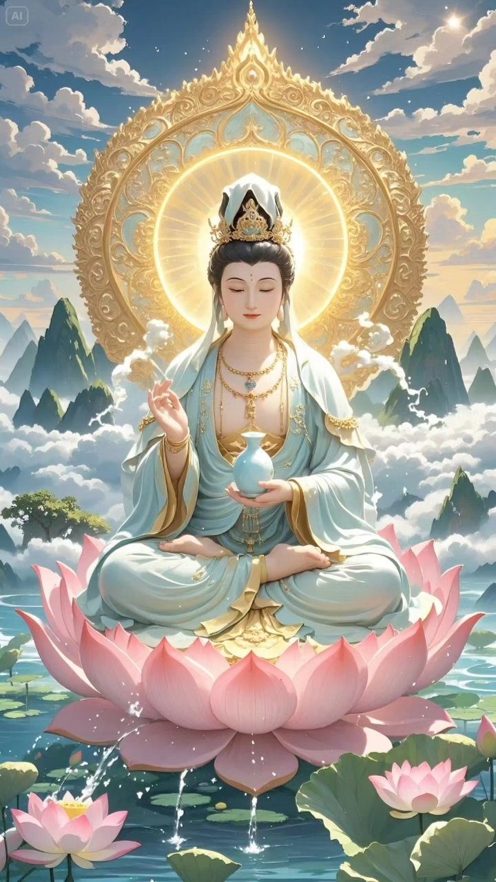 南无阿弥陀佛,观世音菩萨保佑众生平安.百病全消