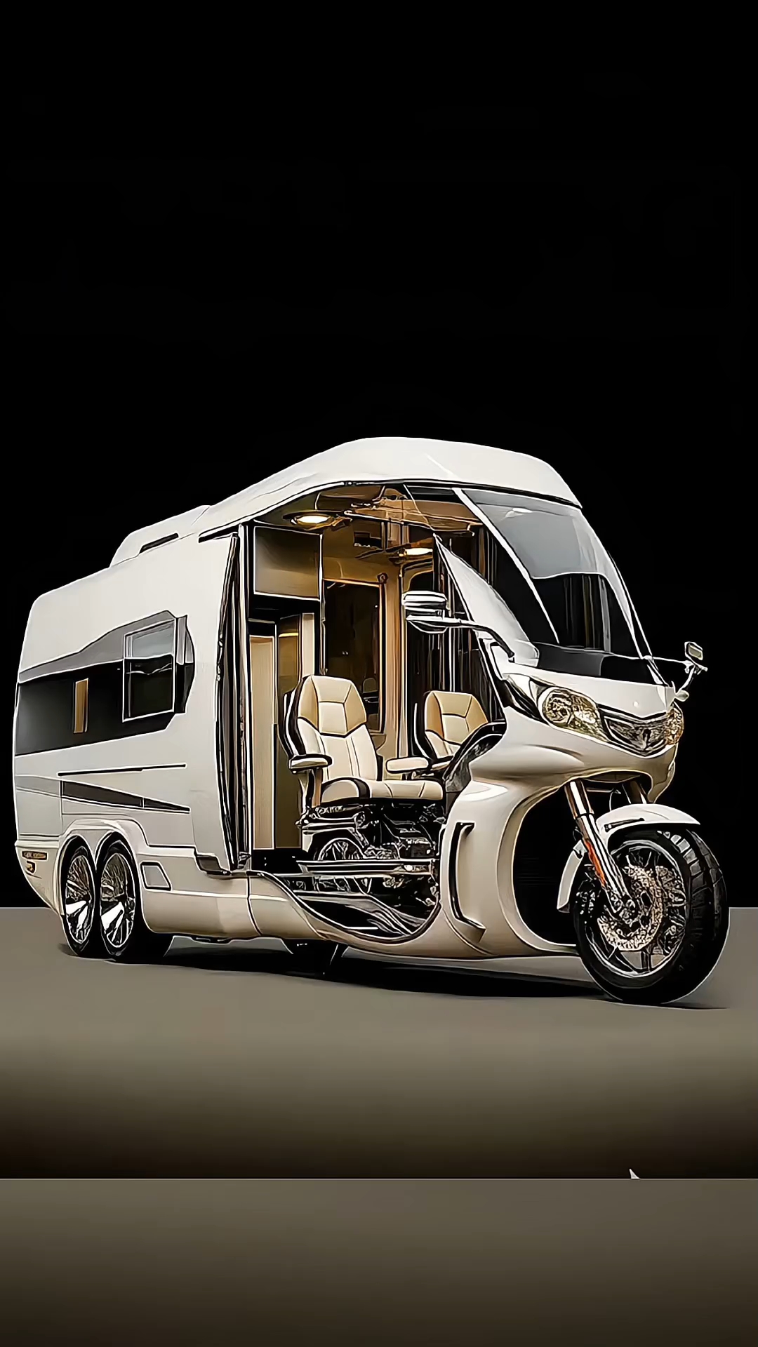 注意看,你们梦寐以求的三轮房车终于来了