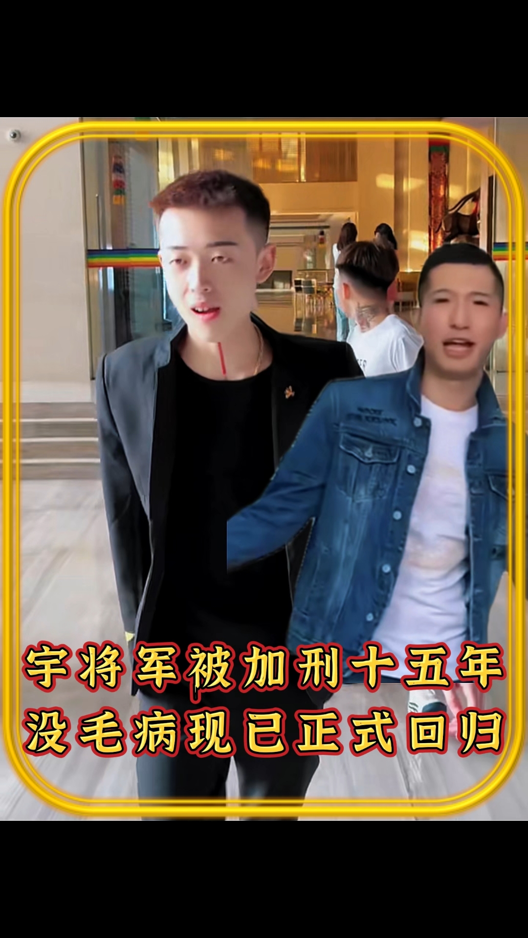 宇将军被加刑十五年