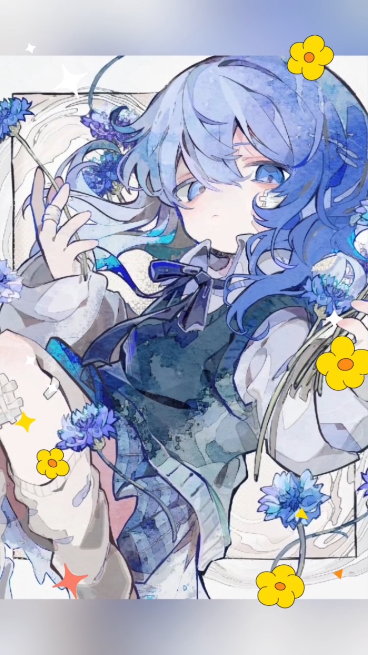 在漫画的世界里,有这样一位美女极具个性.海藻般的长发喜欢吗?