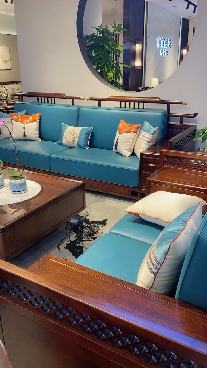 乌金木新中式沙发,价格2万起