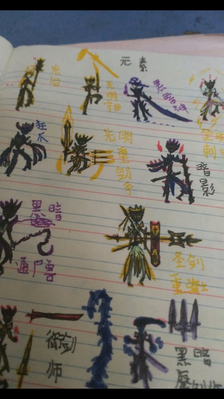 这是我自己画的火柴人,属于系列,我之前画的有丧尸军事,其他类
