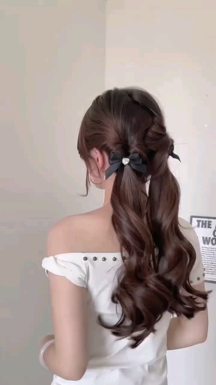 简单实用甜妹双马尾辫