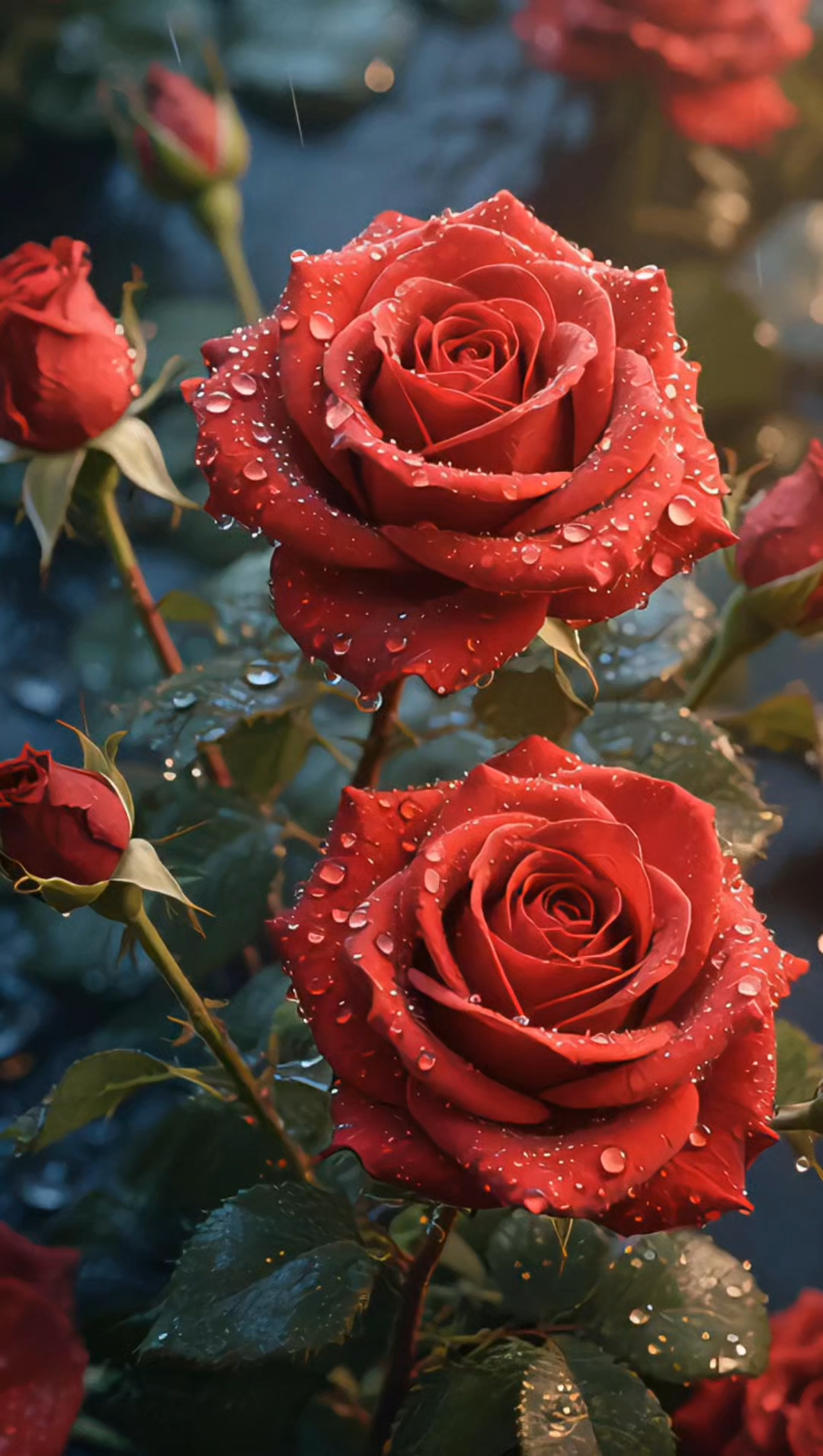 捧红玫瑰诉深情,愿爱意如焰长明,岁岁与共缱绻