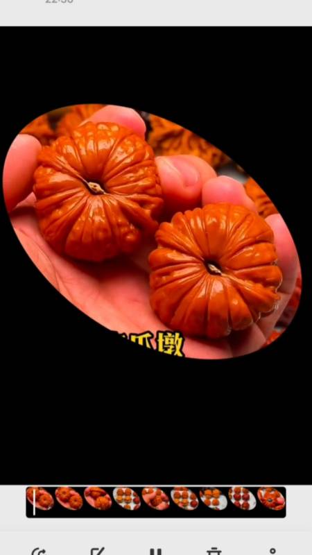 文玩核桃两棱王者南瓜墩下树了粗筋爆肉南瓜像形底座