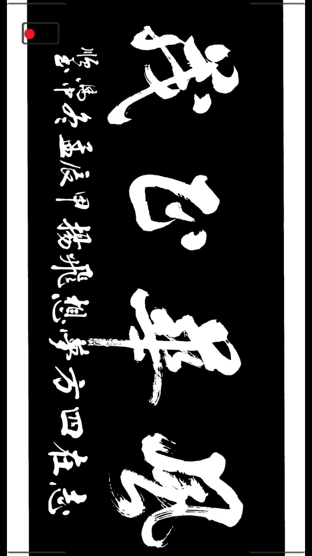 行草榜书《风华正茂》