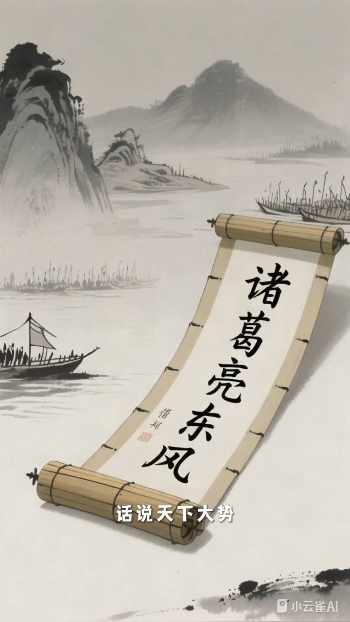 诸葛亮借东风破曹军百万