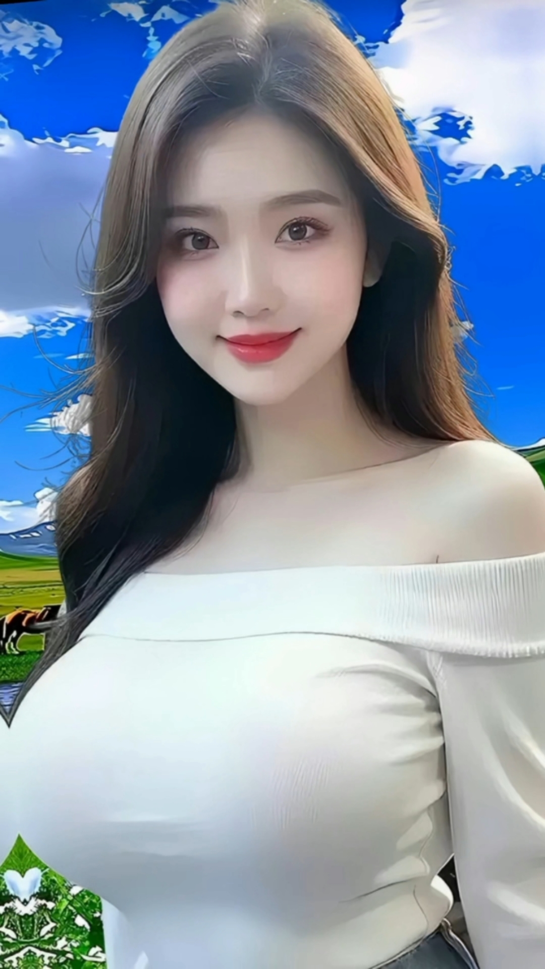 草原上美丽动人的姑娘!