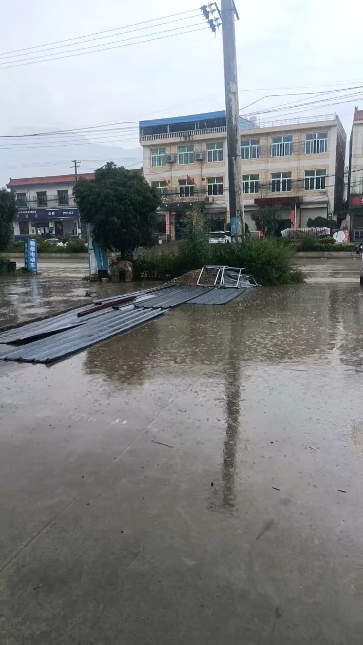 西安蓝田暴雨图片