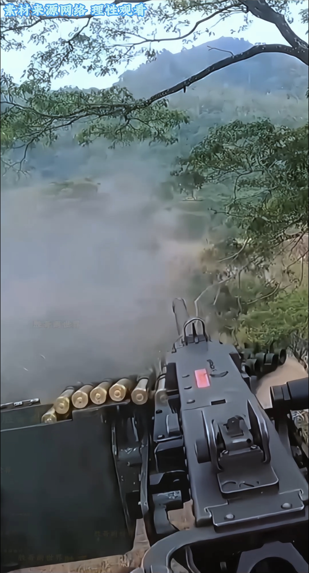 车载重机枪实测